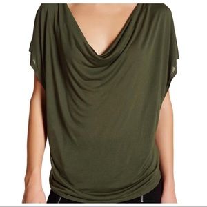 NWOT HAUTE HIPPIE COWL NECK TEE